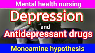 depression  antidepressant drugs  monoamine hypothesis of depression  depression medicine [upl. by Bryant]