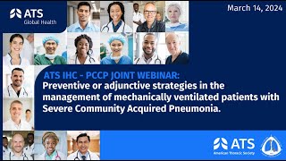 ATSPCCP Joint Webinar on Lung Infection [upl. by Monie]