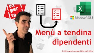 EXCEL 365 – TRUCCHI E SEGRETI 📃➡📃 Menù a tendina dipendenti funzione CERCAX e convalida dati [upl. by Omissam946]