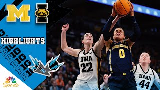 HIGHLIGHTS Michigan vs Iowa Caitlin Clark  Big Ten Womens Basketball  392024  NBC Sports [upl. by Keelin884]