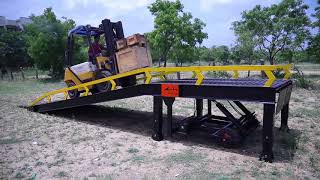 Heavy duty Mobile ramp for loading and unloading in containers [upl. by Laram]