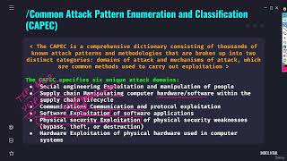 32 CAPEC Common Attack Pattern Enumeration and Classification [upl. by Wickham]