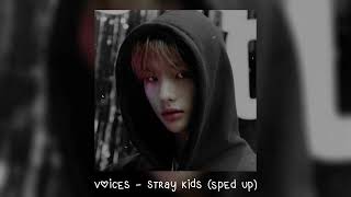 voices  stray kids 𝒔𝒑𝒆𝒅 𝒖𝒑 [upl. by Keever732]