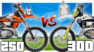 What Is The BETTER Bike  250 vs 300 Two Stroke Comparison [upl. by Bannasch613]