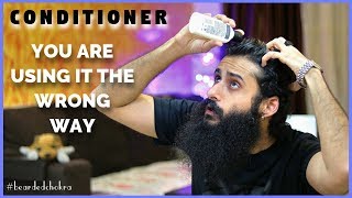 Conditioner Kaise Use Kare  Correct Way To Use A Conditioner  Bearded Chokra [upl. by Vachill]