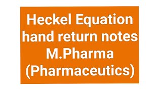 Heckel Equation  M Pharma  Pharmaceutics  Ash Pharma [upl. by Gretel]