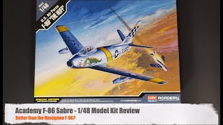 Academy F86 Sabre Review  Better than the Hasegawa F86 [upl. by Idelia]