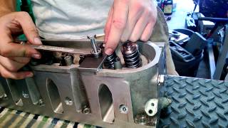 Valve Spring Install  LQ4 Build  MTi 862 Heads [upl. by Cad]