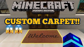 How to make a Custom Carpet in Minecraft Pocket Edition [upl. by Peale]