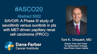 Kidney Cancer papillary renal cell carcinoma research presented by DanaFarber at ASCO 20 [upl. by Derril]