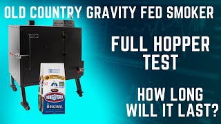 Old Country BBQ Gravity Fed Smoker Full Hopper Test [upl. by Zamora429]