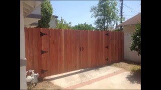 Payless Fence custom hand built woodwork in So Cal [upl. by Mokas106]