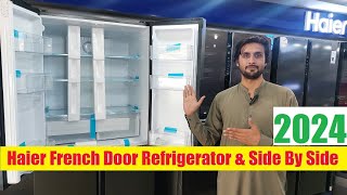 Haier French Door Refrigerator 4 Door amp Side By Side Fridge  No frost  Digital Inverter 2024 [upl. by Igiul]