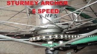 Looking Inside the Sturmey Archer S5 5 speed internal gear hub vocal [upl. by Cummings]