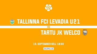 Tallinna FCI Levadia U21  Tartu JK Welco [upl. by Ymot]