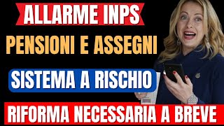 ALLARME PENSIONI 👉 URGENTE INPS IL SISTEMA RISCHIA DI SALTARE PAGAMENTI E AUMENTI A RISCHIO [upl. by Nicolau774]