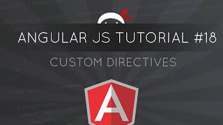 AngularJS Tutorial 18  Custom Directives [upl. by Krigsman]