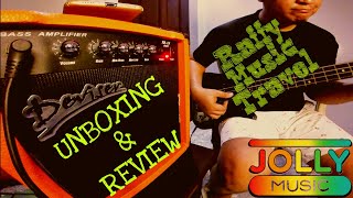 DEVISER TB15 Bass guitar 🎸Amplifier 15watts from LAZADA  Jolly Music  Unboxing Review amp Demo [upl. by Ysac]