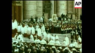 CORONATION OF POPE PAUL IN COLOUR [upl. by Aicekat]