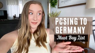 What You Should Buy BEFORE PCSing to Germany [upl. by Mikael]