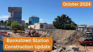 Transport for Sydney Vlog 893 Bankstown Station Construction Update  October 2024 [upl. by Aisinut]