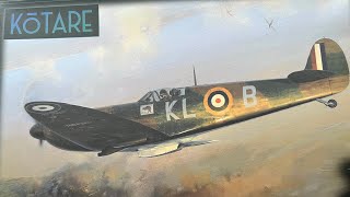 Kotare Supermarine Spitfire Mk1a 132 scale paint finish and touchin [upl. by Yhtommit157]