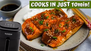 The quickest AIR FRYER TERIYAKI SALMON recipe [upl. by Hultin]