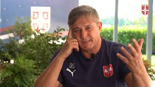 FSS intervju  Selektor Dragan Stojković posle Španije i uoči odlaska u Dansku 6 9 2024 [upl. by Zzaj786]