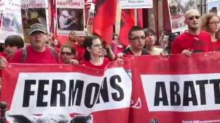 Fermons les abattoirs  manifestation à Paris [upl. by Conney]