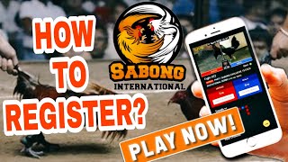 How To Play ONLINE SABONG  How to Register [upl. by Beedon768]