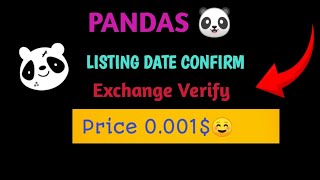 Panda Listing Date  Panda price Panda exchangeneelsky exchangeAirdrop Benfit [upl. by Skvorak109]