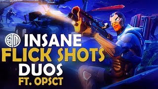 TSM DAEQUAN FLICK SHOTS ARE INSANE  DUO FT OPSCT  Fortnite Battle Royale [upl. by Stubstad]