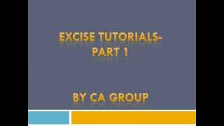 Excise Tutorials File excise return pay excise duty Part 1 [upl. by Adnuhsal]