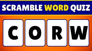 Can You Pass This Scramble Word Quiz 📚 [upl. by Leahcimnaes]