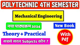 Polytechnic 4th Semester Mechanical Syllabus 2024  Bteup 4th Mechanical Engineering Syllabus [upl. by Samson]