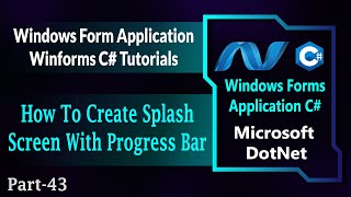 43  How To Create Splash Screen With Progress Bar In Winforms C App  Windows Forms HindiUrdu [upl. by Rosel]