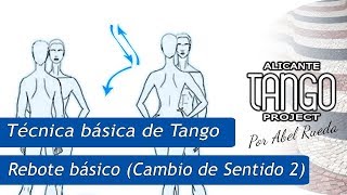 Tango  Técnica básica 7  Rebote Básico Cambio de dirección 2 [upl. by Bagger]