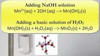 Complex Ions Precipitating and oxidising manganese II hydroxide [upl. by Morrison]