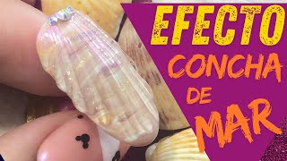 Como hacer efecto concha de mar  How to make a sea shell effect [upl. by Dawson471]