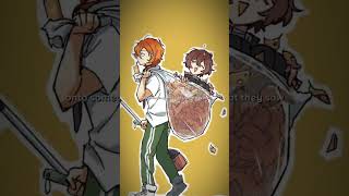 Dazai teases Chuuya while theyre sweeping leaves bsd bungoustraydogs animeshorts soukoku [upl. by Fleck747]