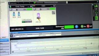 HPLC Tutorial 3 Starting a Run Injecting Sample [upl. by Arodaeht903]