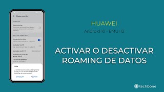 Activar o Desactivar Roaming de Datos  Huawei Android 10  EMUI 12 [upl. by Rosette212]