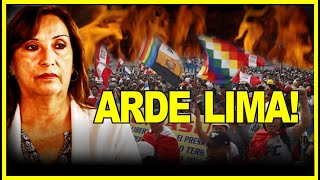 🔴PERÚ SE LEVANTA MILES EN CALLES EN EL MARCO DE APEC DINA ORDENA REPRIMIR [upl. by Wolf]