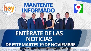 Titulares prensa dominicana martes 19 de noviembre 2024  Hoy Mismo [upl. by Adiazteb]