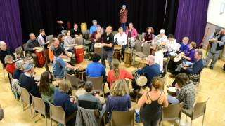 Ray of Drumwithus UK Playshop 2014 Community Drum Circle [upl. by Nuhsar306]