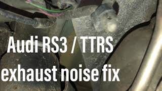 Audi RS3 exhaust noise fix  follow up [upl. by Htiaf]