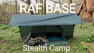 Wild Camp at an RAF base DD 3x3 tarp and mosquito cot tent [upl. by Dustin]