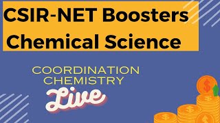 CSIRNET Boosters Chemical Science 11 Coordination Chemistry Important Questions csirnet gate [upl. by Shiau447]