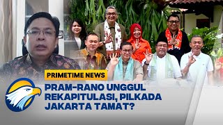 FULL PramRano Unggul Rekapitulasi Suara Pilkada Jakarta Selesai Satu Putaran  Primetime News [upl. by Aimahc]