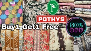 Pothys Explore The Affordable amp Trendy Chudithar Material Collections Silk Tusser Cotton Material [upl. by Vinna]